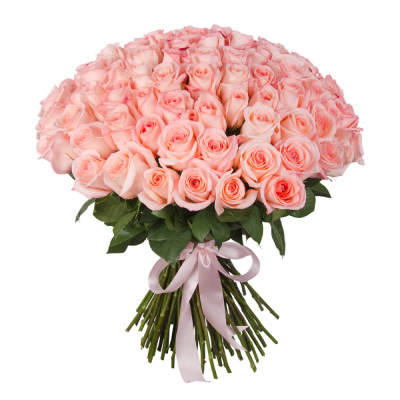 Букет из 101 розовой розы – символ бесконечной нежности Усолье-Сибирское Иркутская область