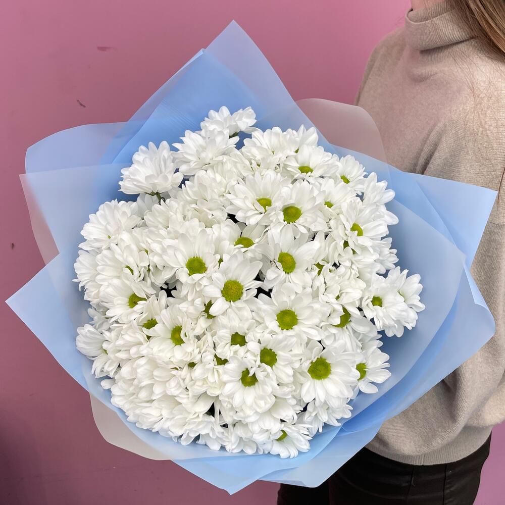 Букет «Ромашковое поле» – свежесть белых хризантем Усолье-Сибирское Иркутская область