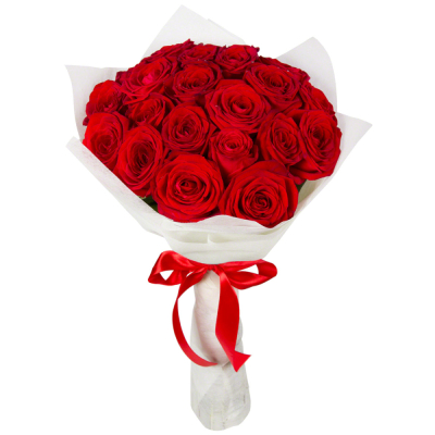 Букет из красных роз в фетре Усолье-Сибирское Иркутская область